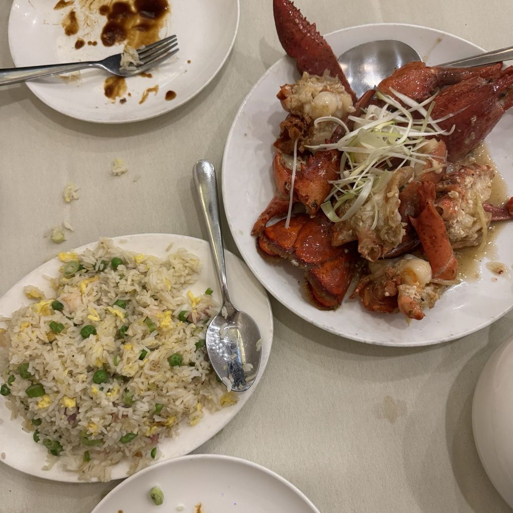 fried rice and lobster scallion fried rice and lobster scallion