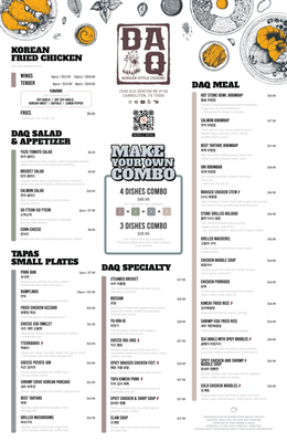 Menu photo 3 DAQ Korean Style Cuisine & Chicken Carrollton, TX Menu photo 3 DAQ Korean Style Cuisine & Chicken Carrollton, TX