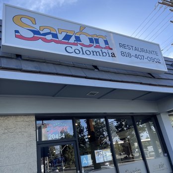 Sazón Colombia - Outside sign - Colombian Near Me - Chatsworth, California Sazón Colombia - Outside sign - Colombian Near Me - Chatsworth, California