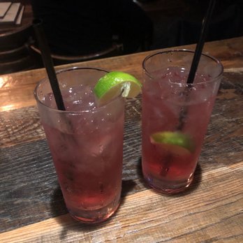 The Villager - Vodka soda with a splash of cranberry - New American Near Me - Babylon, New York