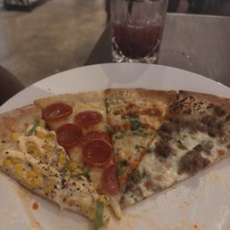 4 slices of pizza - got to pace yourself 4 slices of pizza - got to pace yourself