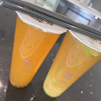 Cha Express - Passion fruit green tea and Lemon kumquat with Aloe green tea . FAVS!!!! - Bubble Tea Near Me - Alhambra, California