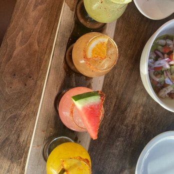 Sol Agave - Margarita flight - New Mexican Cuisine Near Me - Santa Monica, California