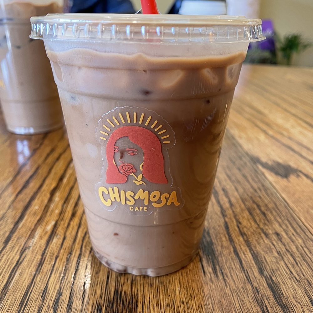 Chismosa Cafe - Mocha latte oat milk - New Mexican Cuisine Near Me - Covina, California