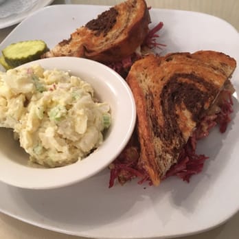 Eggs-Traordinary - Ruben with homemade potato salad - American Near Me - Sarasota, Florida Eggs-Traordinary - Ruben with homemade potato salad - American Near Me - Sarasota, Florida