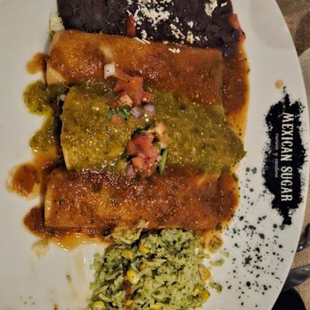 Mexican Sugar Las Colinas - Mesquite Grilled Steak Enchiladas - Latin American Near Me - Irving, Texas Mexican Sugar Las Colinas - Mesquite Grilled Steak Enchiladas - Latin American Near Me - Irving, Texas