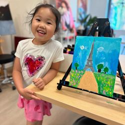 Purple Brush Art
