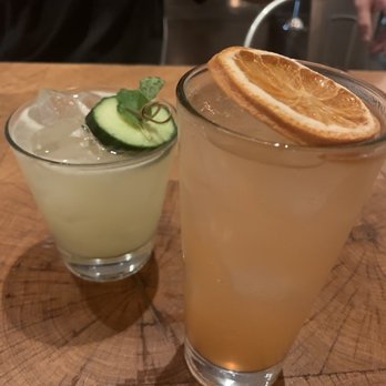 CBD Provisions - Japanese Garden (L) and CBD spritz (R) - Brasseries Near Me - Dallas, Texas