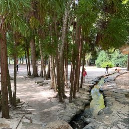 Nice little stream with sand box area to the right