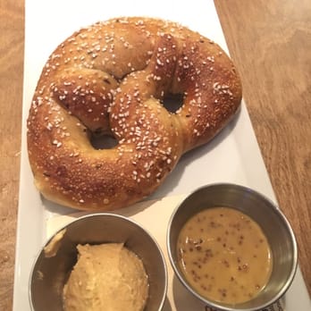 Ballast Point Brewing Long Beach - House made pretzel with beer cheese and mustard - Breweries Near Me - Long Beach, California Ballast Point Brewing Long Beach - House made pretzel with beer cheese and mustard - Breweries Near Me - Long Beach, California