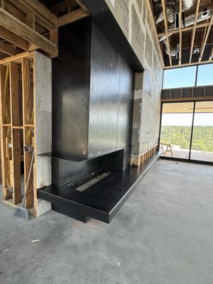 Custom Iron Fireplace - Custom Fireplaces.