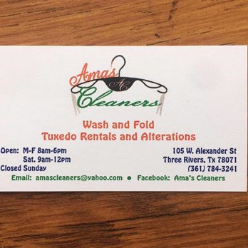 Ama's Cleaners - Dry Cleaning Near Me - Three Rivers, Texas Ama's Cleaners - Dry Cleaning Near Me - Three Rivers, Texas