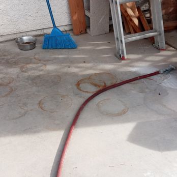 Concrete Overlay - Backporch Before - Flooring Near Me - Tucson, Arizona