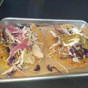 Device Brewing Company - Chicken lime taco (left) and shrimp taco (right). Disappointing to say the least. - Brewpubs Near Me - Sacramento, California Device Brewing Company - Chicken lime taco (left) and shrimp taco (right). Disappointing to say the least. - Brewpubs Near Me - Sacramento, California