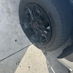 Sliced tire from employee (not mechanical) error. Sliced tire from employee (not mechanical) error.