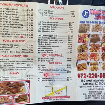 JT Cajun - Menu - Seafood Near Me - Garland, Texas JT Cajun - Menu - Seafood Near Me - Garland, Texas