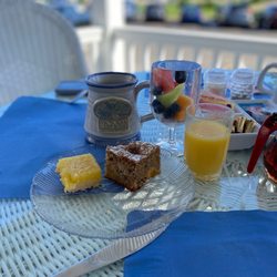 Beach Club Victorian - Homemade Treats, delicious fruit cup and fresh bottomless coffee