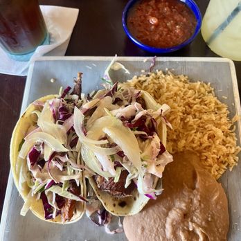 Green Chile Kitchen - Fish tacos. Looked pretty but the fish was awful. Everything else was good. - Mexican Near Me - Yukon, Oklahoma Green Chile Kitchen - Fish tacos. Looked pretty but the fish was awful. Everything else was good. - Mexican Near Me - Yukon, Oklahoma