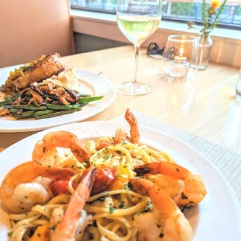 Amaro’s Table - Hazel Dell - Mango chutney pork chop, and prawn linguine - New American Near Me - Vancouver, Washington Amaro’s Table - Hazel Dell - Mango chutney pork chop, and prawn linguine - New American Near Me - Vancouver, Washington