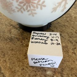 Sending back the box with a note so they can refill it for the next big event.