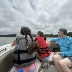 The days started out cloudy and chilly but the kids would have been happy just riding in the boat all day