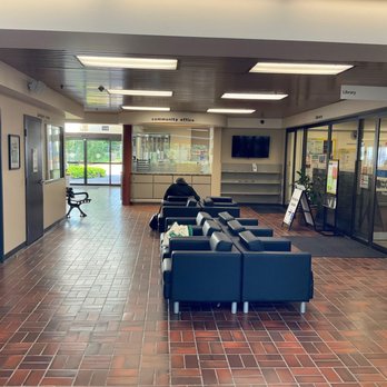 Burnaby Public Library - .. waiting area in foyer, main floor of the Rec Centre, handy to Library & Centre's Main Office. - Libraries Near Me - Burnaby, British Columbia