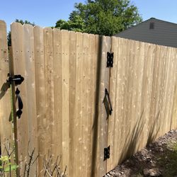 Modern Fence - Self-closing gate