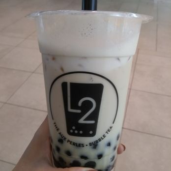 L2 - Small lychee green milk bubble tea with tapioca $4. - Bubble Tea Near Me - Laval, Quebec