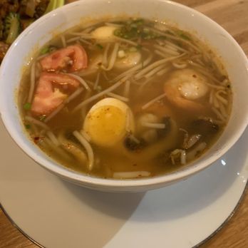 Thailicious - E2. Tom Yum Goong Noodle Soup - Thai Near Me - North Charleston, South Carolina