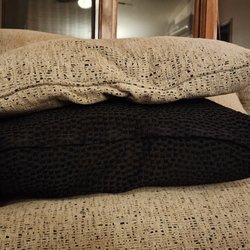 Schneiderman's Furniture - The "warranty fix" . They didn't even touch the 12 pillows. Which, I'm sure where at least over $200 or so alone....