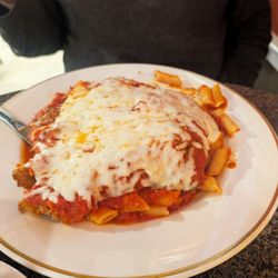 Roma Restaurant - The mighty Veal Parmesan! Tender, huge and tasty!
