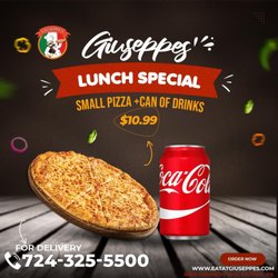 Giuseppe's Pizzeria - We serve lunch special everyday until 2.30PM.