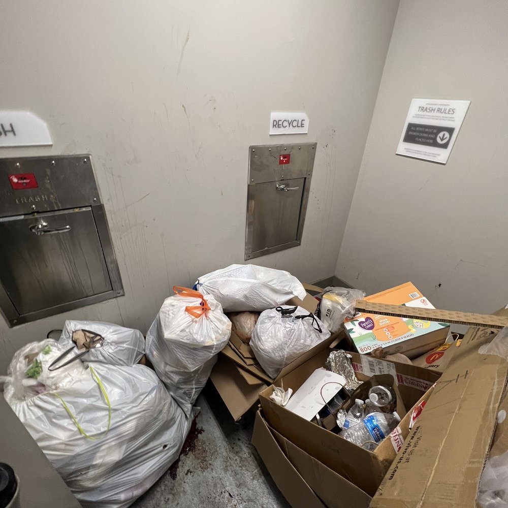 Vitruvian West - This is the garbage area just one of many nasty areas - Apartments Near Me - Addison, Texas