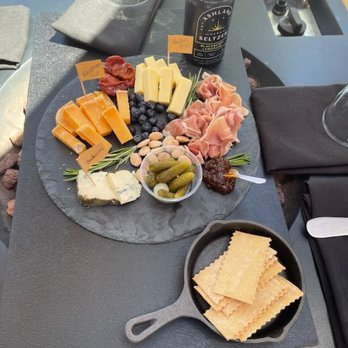 Cailloux Cheese Shop - Cheese Plate and Ashland Hard Seltzer - Cheese Shops Near Me - Solvang, California