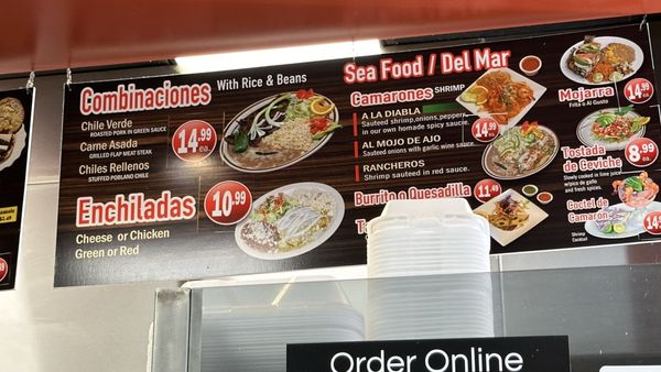 Menu photo 2 Las Salsas Taqueria Orange, CA