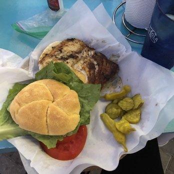 Dockside Dave's - Lightly Blackened Grouper Sandwich - Seafood Near Me - Madeira Beach, Florida