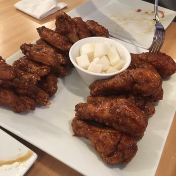 Bonchon Costa Mesa - large combo of the soy garlic wings / drums - Chicken Wings Near Me - Costa Mesa, California