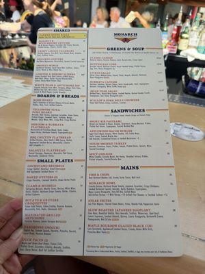 Menu photo 2 Monarch Ocean Pub Del Mar, CA Menu photo 2 Monarch Ocean Pub Del Mar, CA