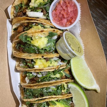Discada - Discada tacos with salsa verde - Tacos Near Me - Austin, Texas