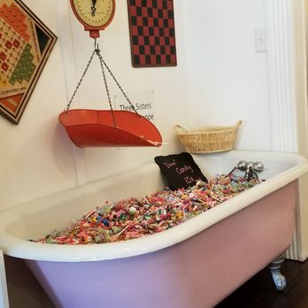 Three Sisters Sweet Shoppe - I think this bathtub full of candy is super adorable. - Cupcakes Near Me - Elizabeth, Illinois Three Sisters Sweet Shoppe - I think this bathtub full of candy is super adorable. - Cupcakes Near Me - Elizabeth, Illinois
