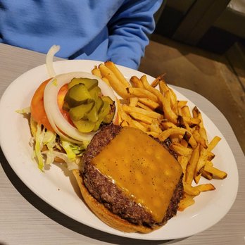 Soul Fish Cafe - Iron skillet cheeseburger with fries - Seafood Near Me - Memphis, Tennessee