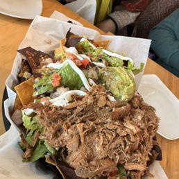 Advice: Add hot sauce and salt b/c these nachos look good but need flavor! Advice: Add hot sauce and salt b/c these nachos look good but need flavor!