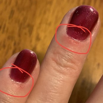 Nail Spa @ The Park - He sanded the skin off at base of my nails - Nail Salons Near Me - Malibu, California