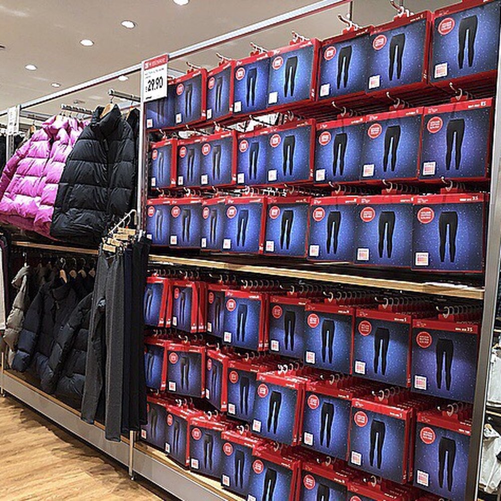 Uniqlo - Clothing display. - Women's Clothing Near Me - Edmonton, Alberta Uniqlo - Clothing display. - Women's Clothing Near Me - Edmonton, Alberta