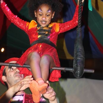 Buck's Sports Barn - An aerial swing(my baby was EVERYWHERE in the barn. Please excuse her knees and hair! It was her day she could do whatever she wanted) - Venues & Event Spaces Near Me - Atlanta, Georgia