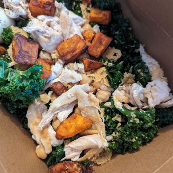 Full Goods Diner - Kale salad with chicken and hair - Diners Near Me - San Antonio, Texas Full Goods Diner - Kale salad with chicken and hair - Diners Near Me - San Antonio, Texas