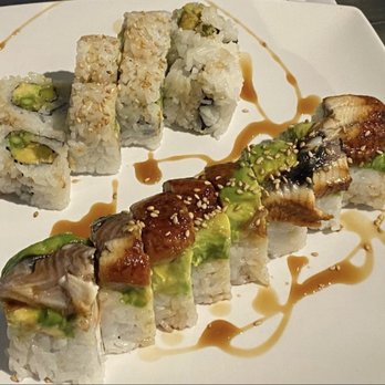 Trapper's Sushi - Asparagus Roll and eel roll? - Sushi Bars Near Me - Parkland, Washington