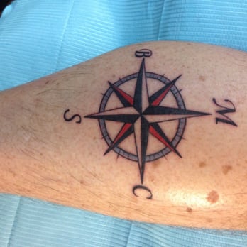 Full Spectrum Ink Tattoos - Sorry for the sideway picture, not sure how to fix that. My husband got the compass with our family's initials. - Piercing Near Me - Rocklin, California Full Spectrum Ink Tattoos - Sorry for the sideway picture, not sure how to fix that. My husband got the compass with our family's initials. - Piercing Near Me - Rocklin, California