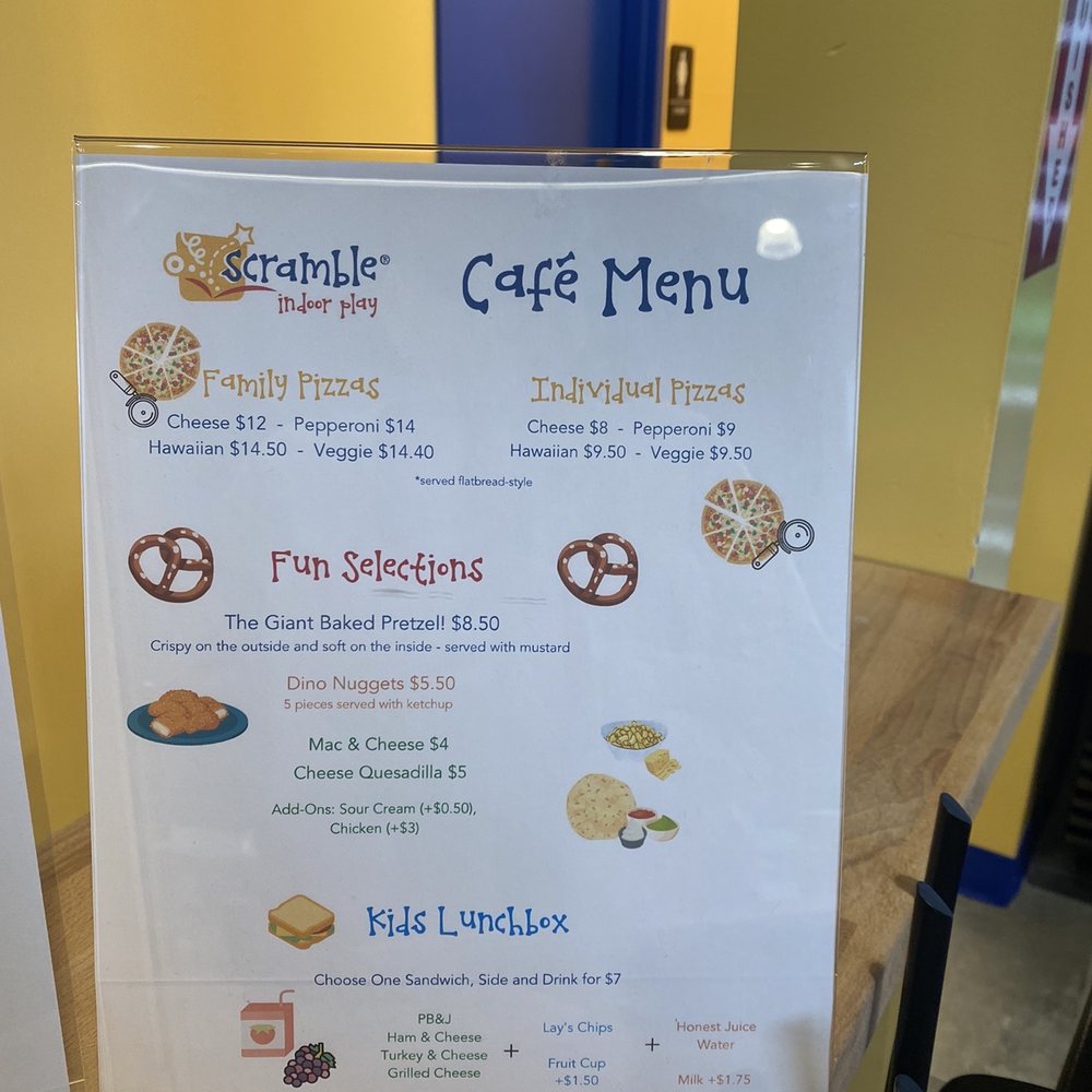 Scramble - Menu - Kids Activities Near Me - Falls Church, Virginia Scramble - Menu - Kids Activities Near Me - Falls Church, Virginia
