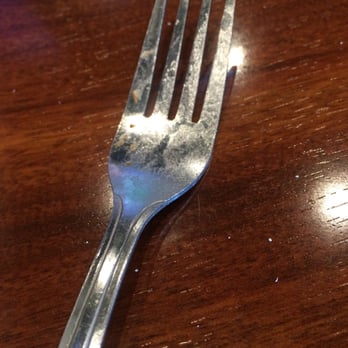 Barro's Pizza - My salad fork that was provided to me up front for my salad. - Pizza Near Me - Tempe, Arizona